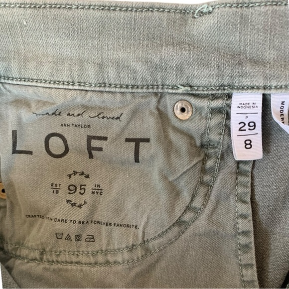 Loft High Waist Skinny Ankle Jeans Size 8P - Picture 7 of 7